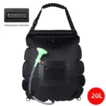 Pungă de duș de 20 l pentru camping sălbatic – duș solar portabil