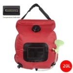 Pungă de duș de 20 l pentru camping sălbatic – duș solar portabil
