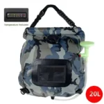 Pungă de duș de 20 l pentru camping sălbatic – duș solar portabil