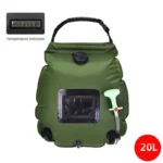 Pungă de duș de 20 l pentru camping sălbatic – duș solar portabil